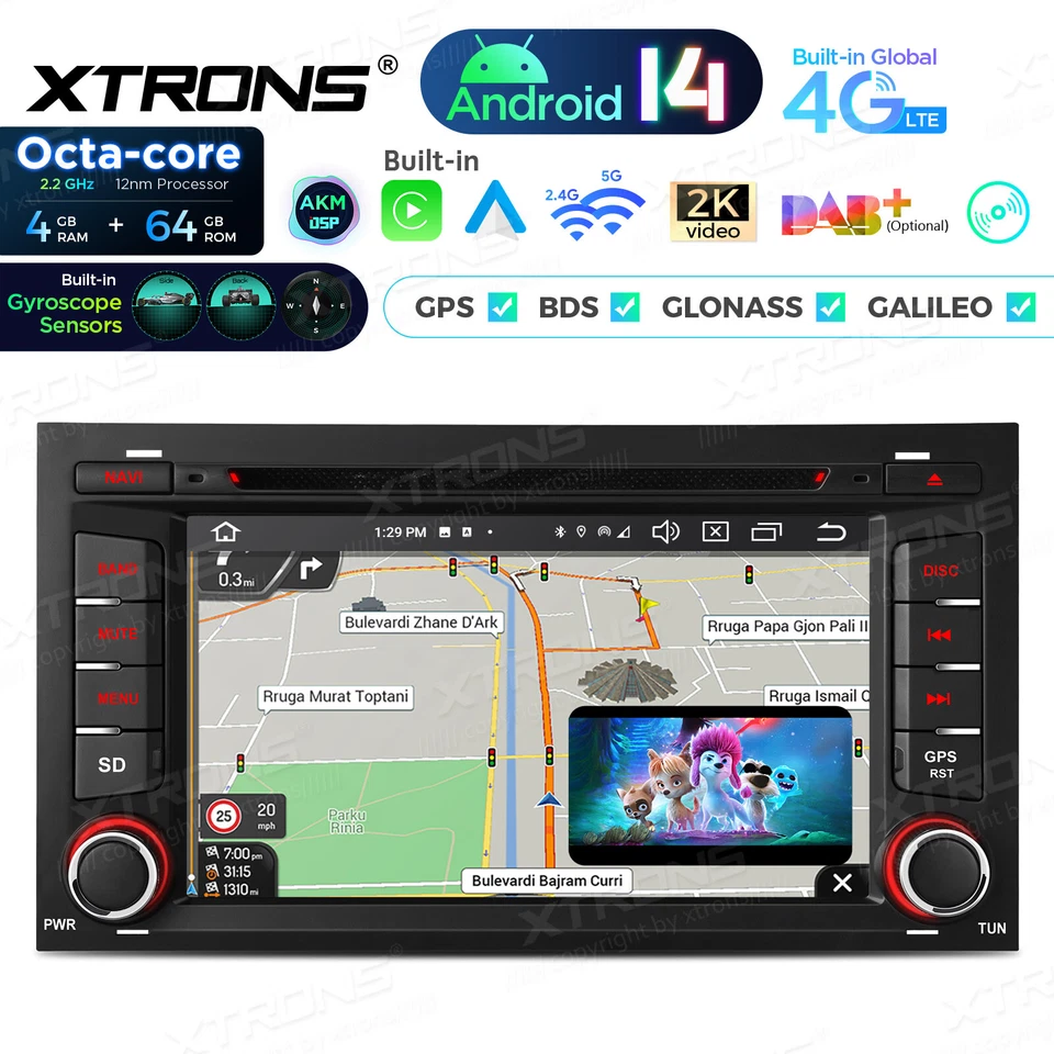 7" Octa Core Android 14 Car Stereo GPS Navi DVD DSP 4G 64G WIFI for SEAT LEON - Image 4 of 4