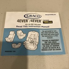 Graco 4Ever Instruction Manual Only 4 Ever Model 1943812