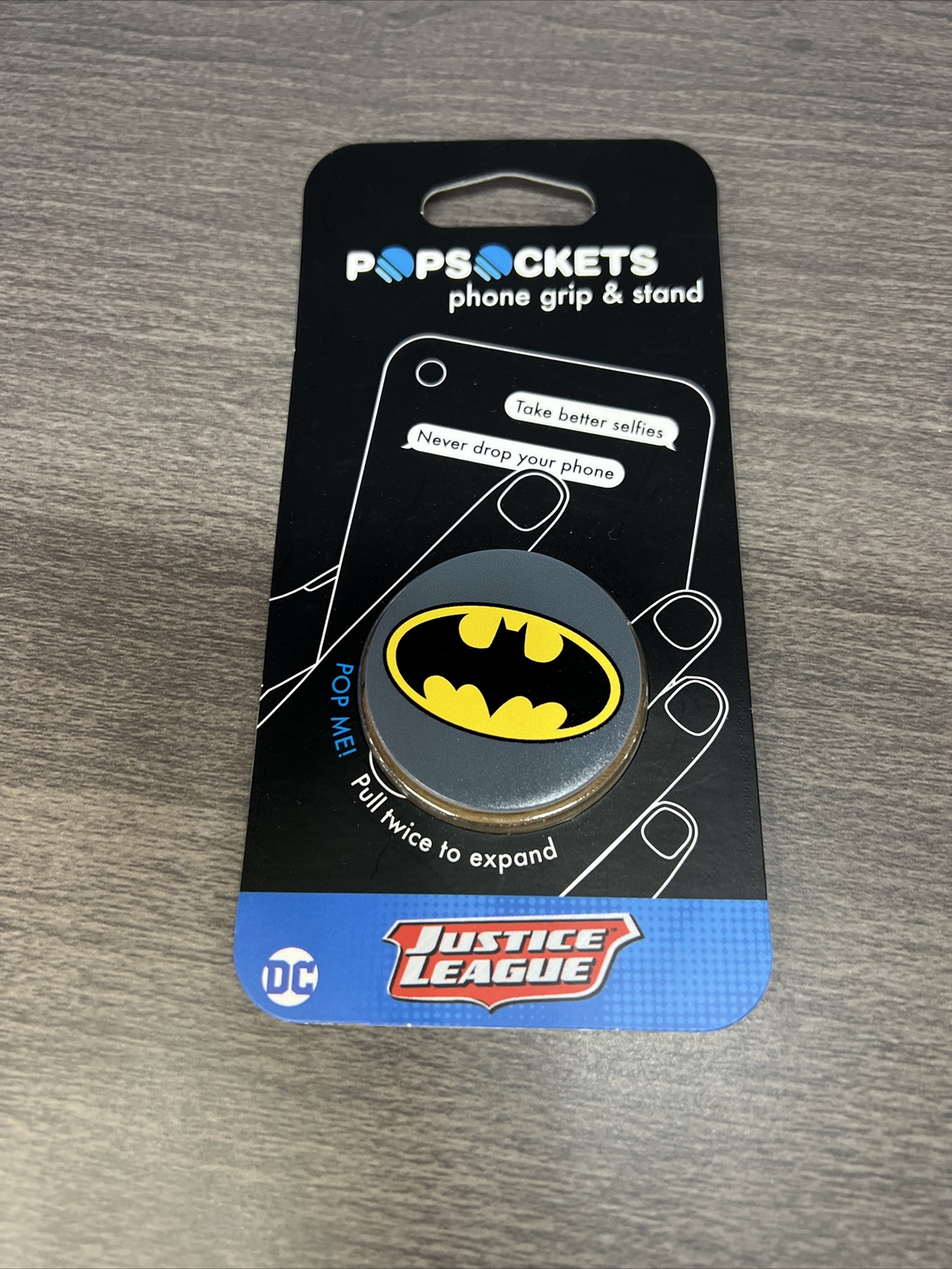 Genuine PopSocket Grip And Stand for Phones and Tablets  DC Batman Icon-image