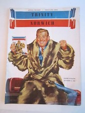 1949 TRINITY COLLEGE VS NORWICH OFFICIAL FOOTBALL PROGRAM - NICE - BOX C