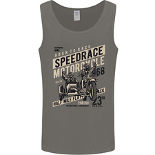 Speedrace Motorcycle Side Car Motorbike Mens Vest Tank Top