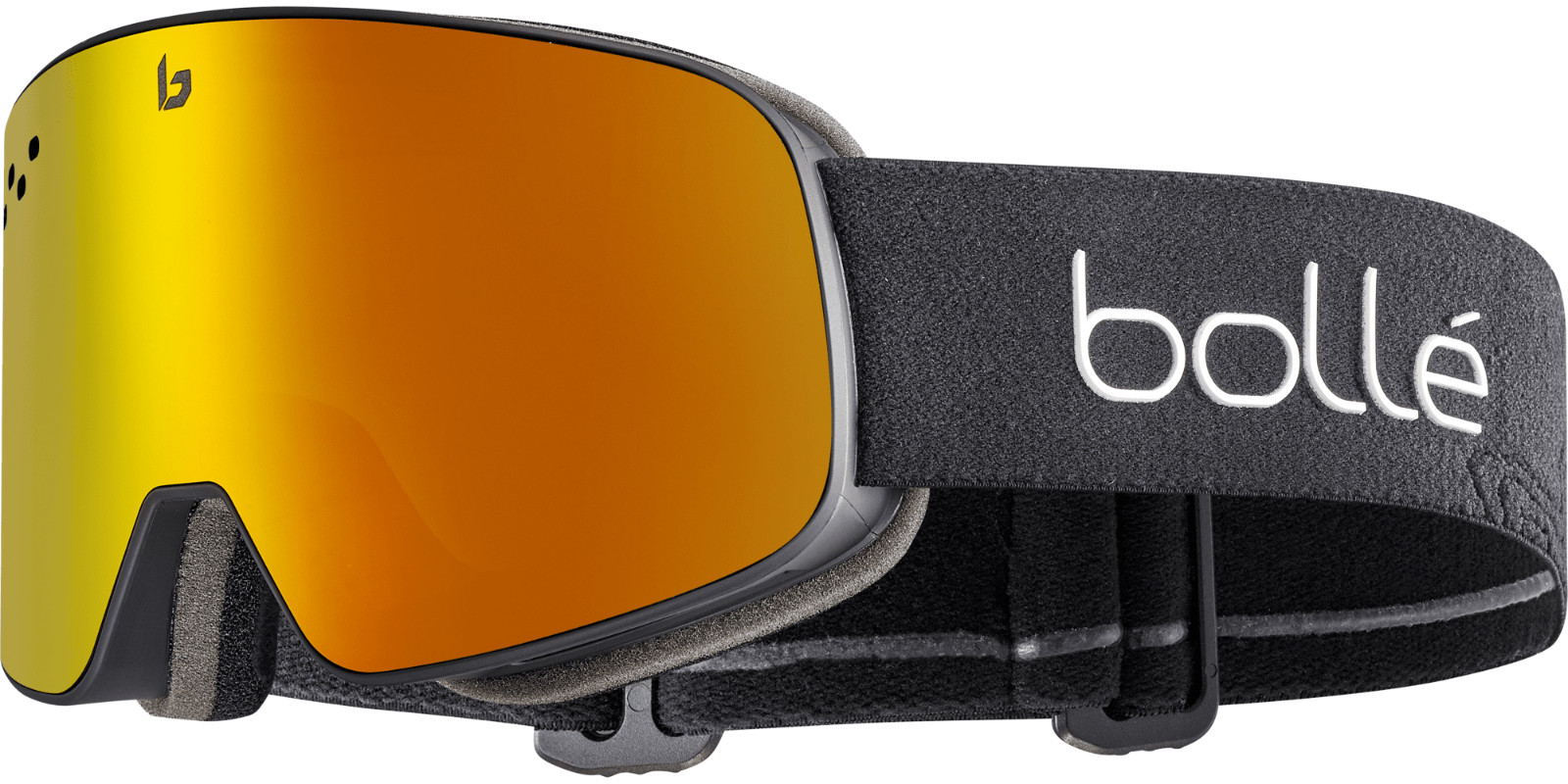 Bolle Nevada BG096018 Mediana y Grande Unisex Gafas Nieve Negro Mate/Sunrise