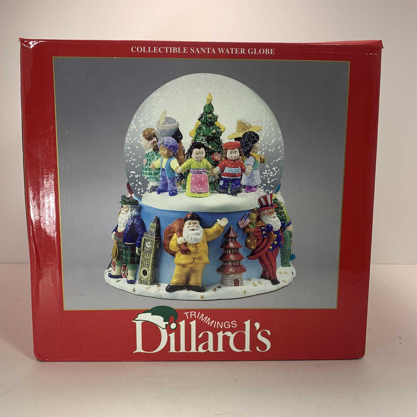 Dillards Mr. Christmas Santa Around the World Animated Snow Globe 15