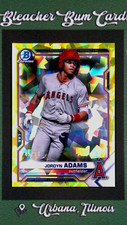 2021 Bowman Chrome Prospects Sapphire Jordyn Adams Yellow Refractor /50 #BCP-30