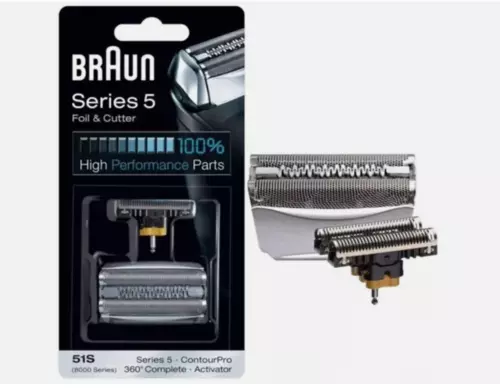 Braun Ersatz-Scherkopf Kombipack 51S 8000 Series 5 Silber, - Bild 6 von 6