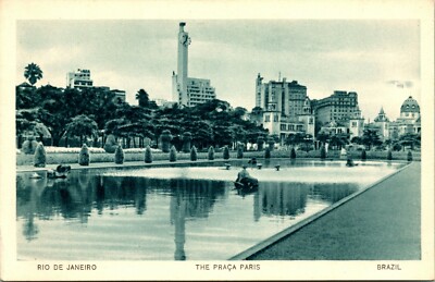  Vtg Postcard 1920s Rio De Janeiro Brazil Chamber of Deputies UNP
