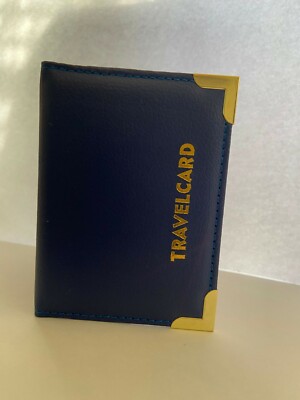 NUOVO SUPPORTO CARTA DA VIAGGIO IN PELLE Pass Bus Di Credito - Foto 8