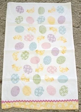 Easter Eggs and Chicks Dishcloth Rick Rack Border by Ritz