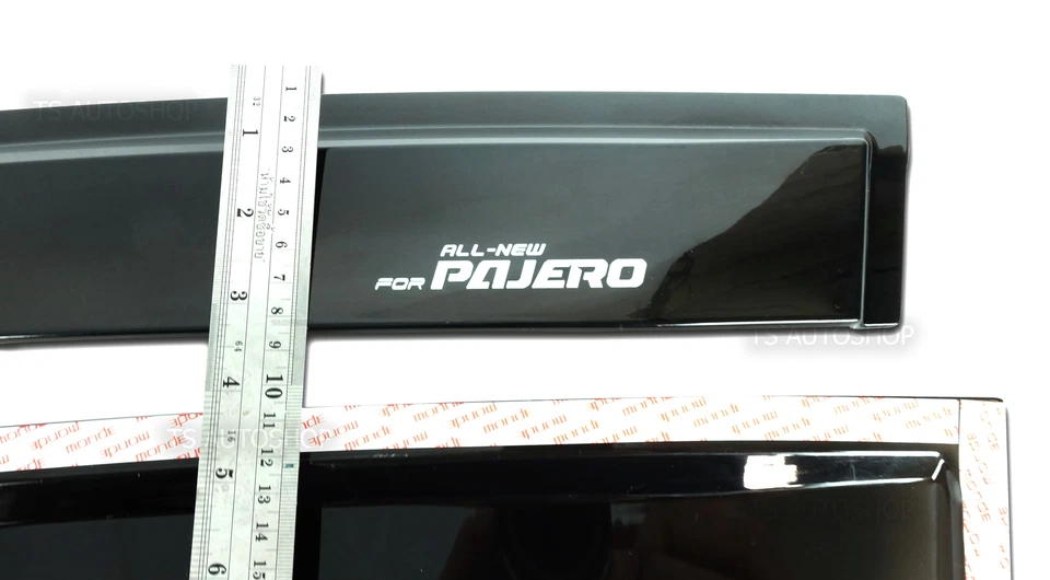 4DR WIND SHIELD AIR RAIN WEATHER GUARDS FIT MITSUBISHI PAJERO MONTERO SPORT 2016 Foto 2 de 4