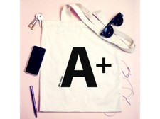 A+ (Teachers Name) - PERSONALISED TEACHER GIFT COTTON TOTE CHRISTMAS HOPPING BAG
