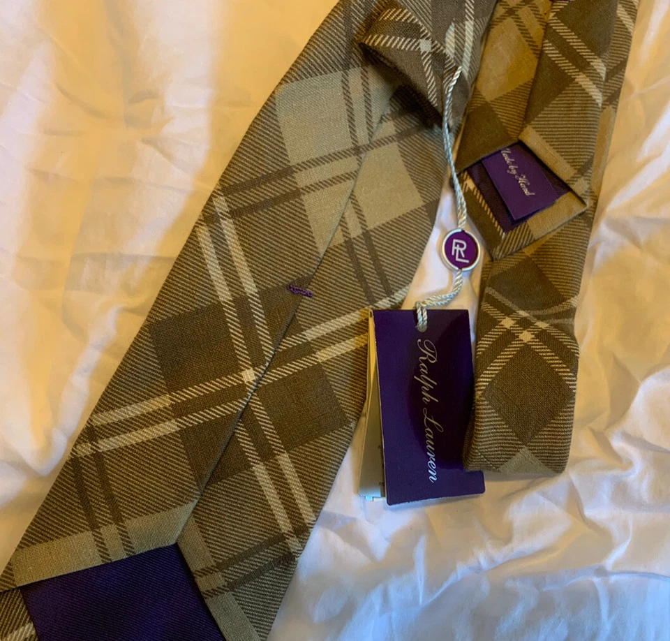 Ralph Lauren Purple Label  linen Tie  Hand made in Italy - Image 2 of 4