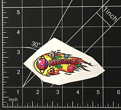 Marshydro Vinyl Sticker Outer Space Rocket Ship Planets Falling Flame Mars Hydro