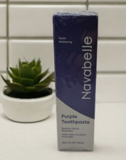 Navabelle Purple Toothpaste For Teeth Whitening Color Correction 1 Fl Oz New