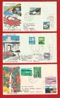 JAPAN - 3  1969 FDCs WITH INSERTS - SEE SCAN