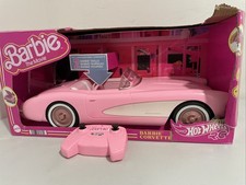 Mattel Hot Wheels Barbie the Movie RC Corvette Car - Pink New Damaged Box