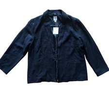 Lauren Conrad Relaxed Blazer Women s 2X Black NWT Career Office Jacket Plus Size