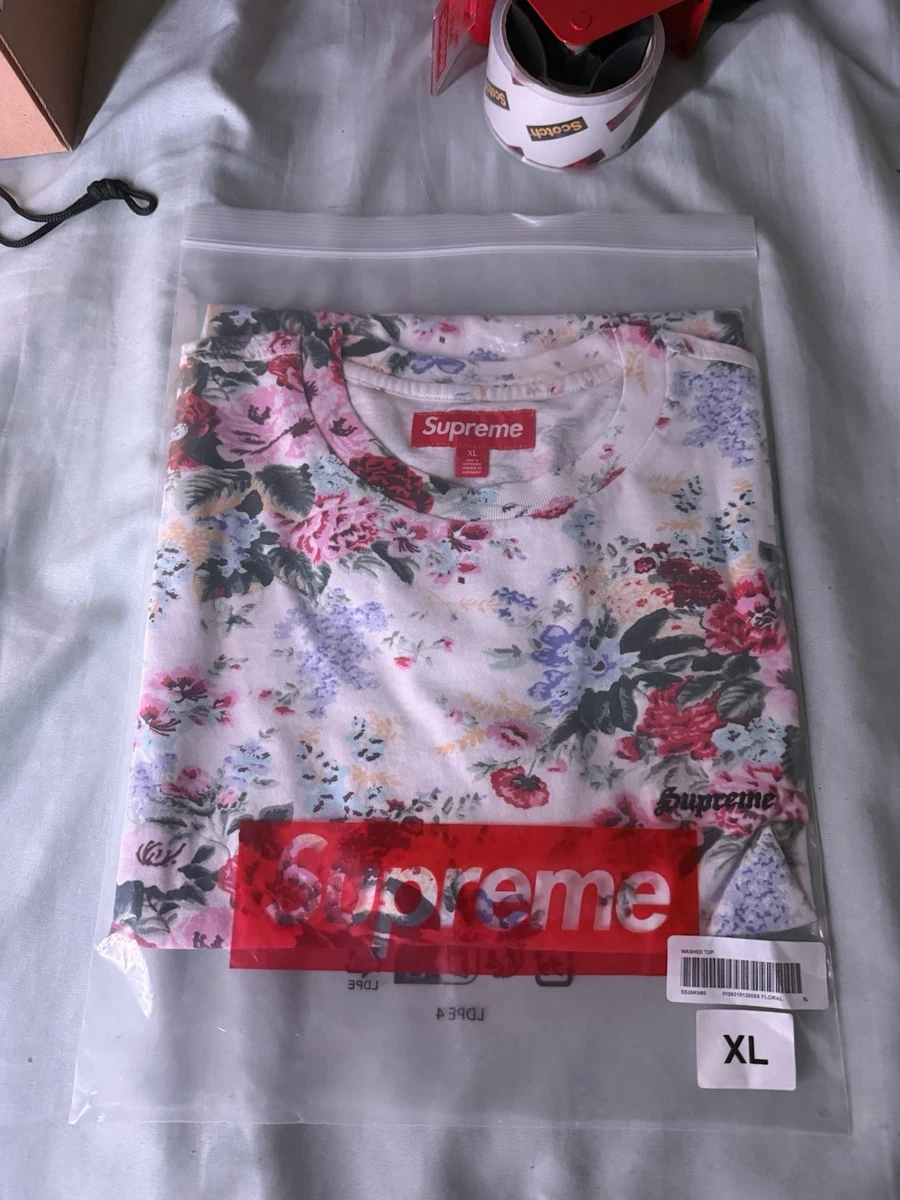 Supreme Floral Print T-Shirt Sサイズ Supreme Floral T-Shirts for Men for sale | eBay