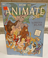Vintage 1980 HOW TO ANIMATE FILM CARTOONS by Preston Blair - pub. Walter Foster
