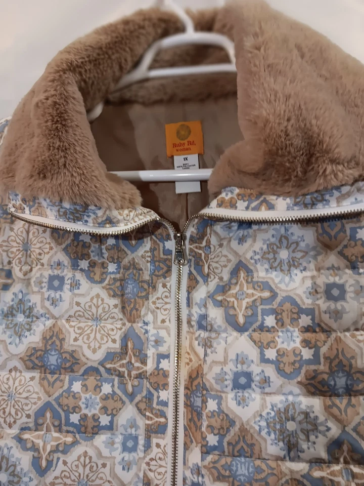 Ruby Rd. Womens Sleeveless Winter Puffer Vest - Image 2 of 4