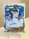 2025 Bowman - Leo De Vries Refractor Chrome Prospect Auto - #'d/499 - A's/Padres