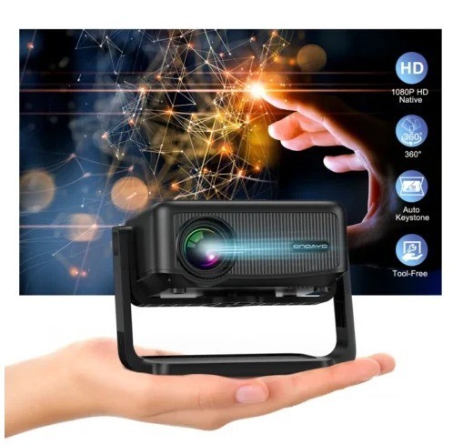 Projecteur 1080p sans fil pour remplacer la télé et supprimer les câbles du salon