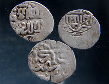 GOLDEN HORDE, Mongol Empire, 3 Dirhams,1225-1502, Silver Islamic coins.#1
