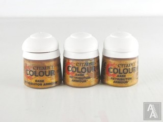 (5416) 3x Citadel Retributor Armour Paint Pots Tools 40k Sigmar Warhammer
