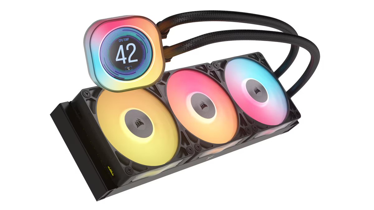 CORSAIR - iCUE LINK TITAN 360 RX LCD Liquid CPU Cooler