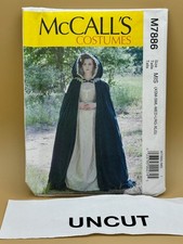 McCall's Pattern M7886 Costumes Cape Hood Cloak Medieval Bridal Sz XS - XL UC
