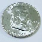 1959 D Silver Franklin Half Dollar 90% UNCIRCULATED COIN FROM SET #7553