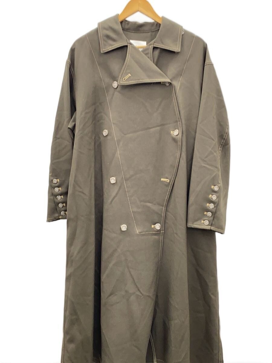 Ameri Wave Front Over Coat/S/Wool/Brw/01220730440… - image 1