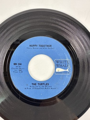 THE TURTLES Happy Together / Like The Seasons White Whale WW 244 45 RPM - Imagen 4 de 4