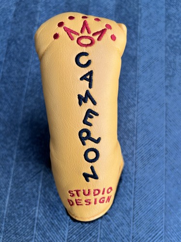 2001 Scotty Cameron Rare Yellow Studio Design Blade Putter Headcover MINT