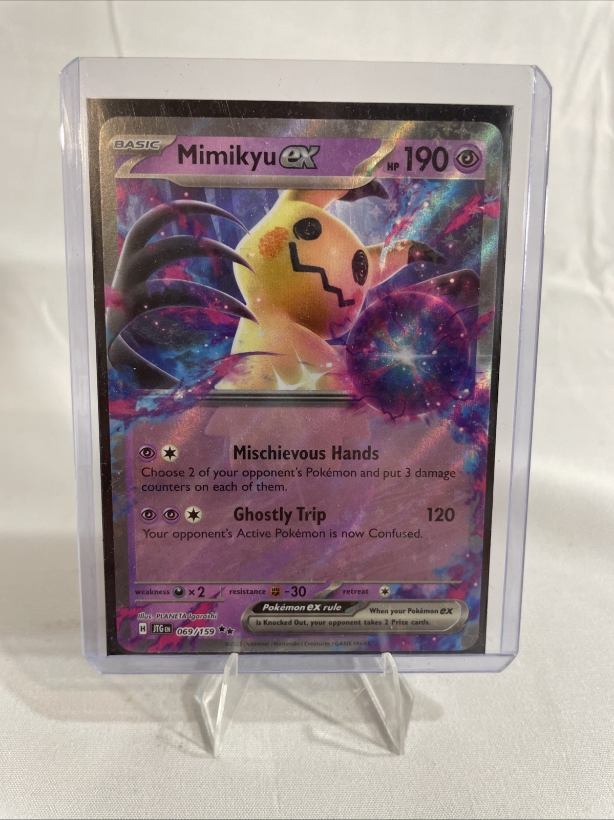 Mimikyu ex 069/159 SV Journey Together Double Rare Pokemon NM