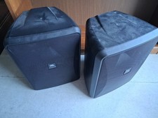 A pair of JBL Control 28-1 8" 60W 70V High Output Indoor/Outdoor Speaker-Black