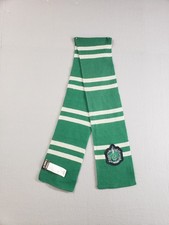 Harry Potter Slytherin Scarf M Green Gray Knit Wizarding World Costume Relaxed