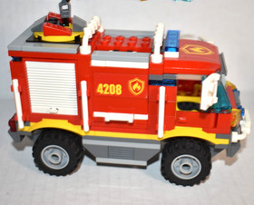 LEGO City 4208 4x4 Fire Truck 2012 Retired Complete w/ Minifig