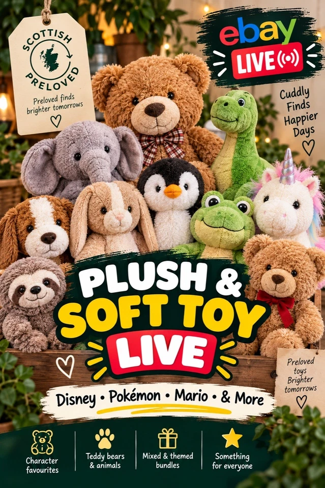 The Ultimate Plush & Soft Toy Show £1 Starts