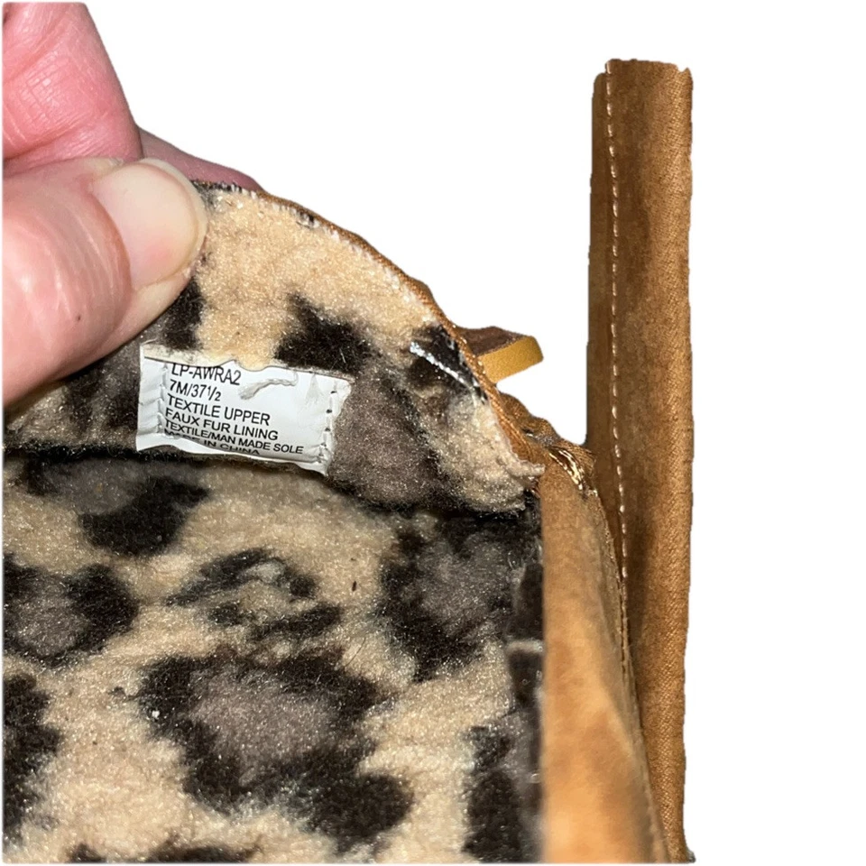 Lucky Brand Women's Tan Moccasin Faux Fur Lining Shoes Size 7M_E4 - Image 3 of 4