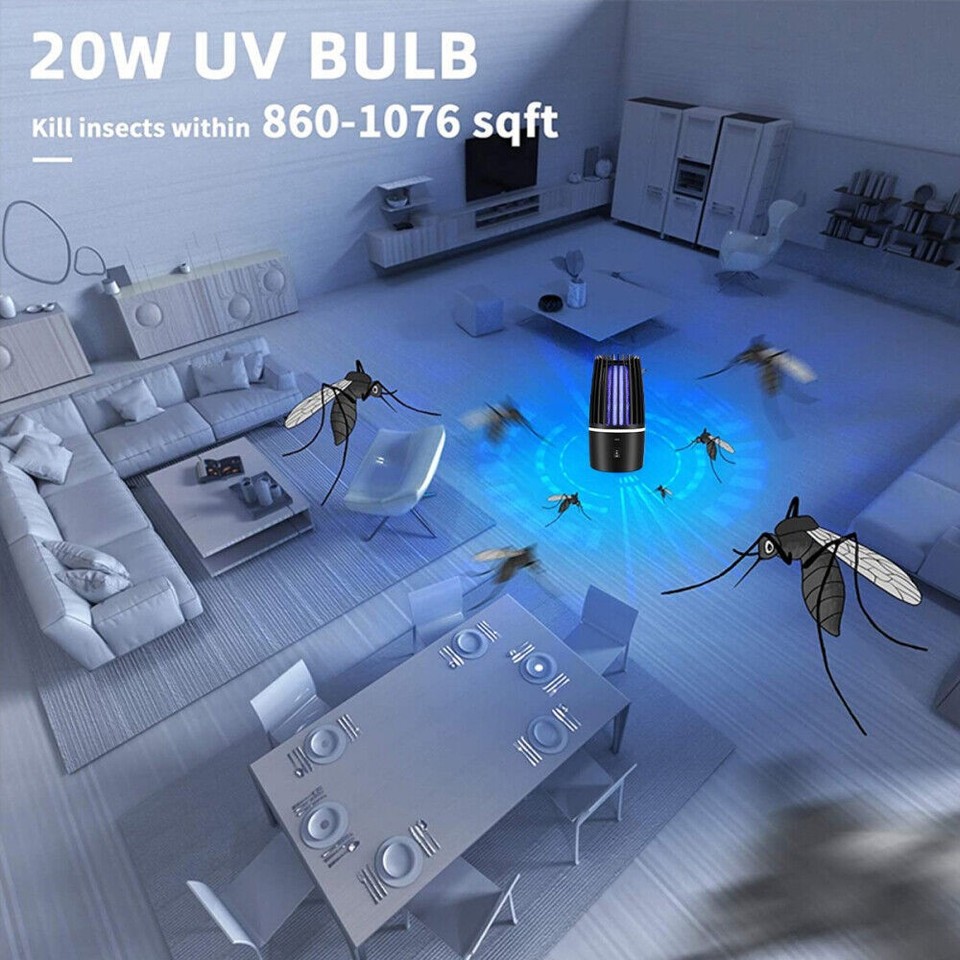 Ultraviolet Insect Light Bug Zapper Electric Mosquito Killer Lamp Fly Insect Trap UV Light Pest ...