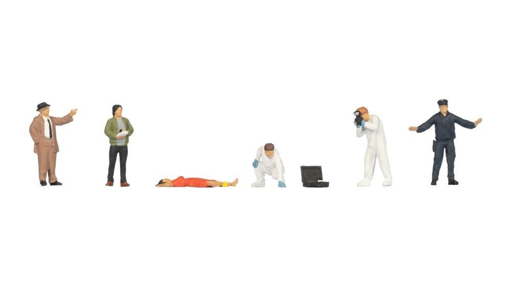 Noch 15071 Characters polizia Crime With Corpse H0 1:87