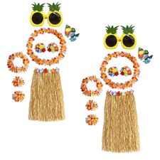 Hula Tanz Rock Set mit Zubeh&ouml;r f&uuml;r Strand Events