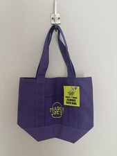 NWT Trader Joe  s Halloween MINI PURPLE Canvas Tote Bag RARE