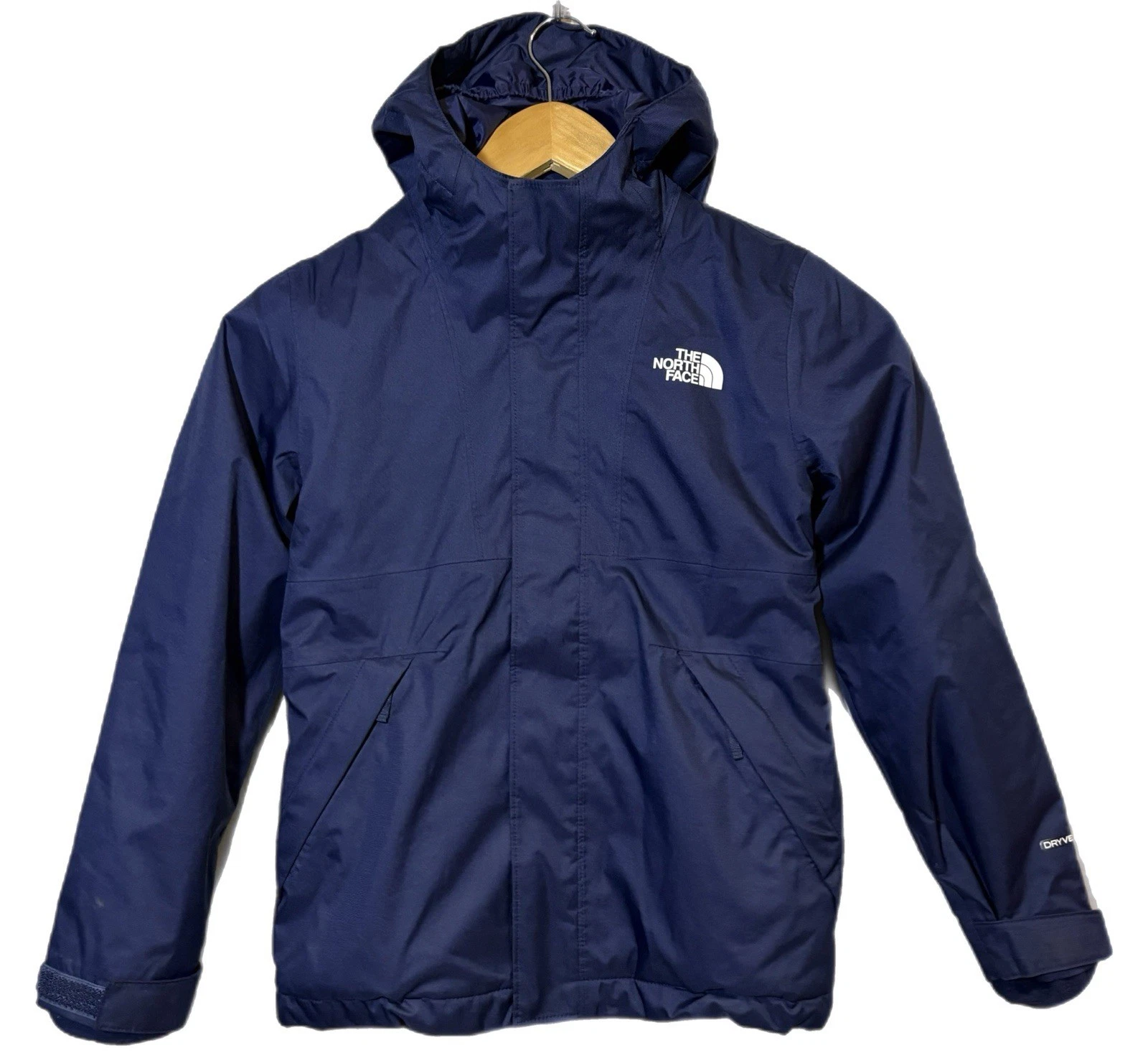 The North Face Youth 7/8 3-in-1 Jacket Removable Fleece Coat Navy Blue Kids