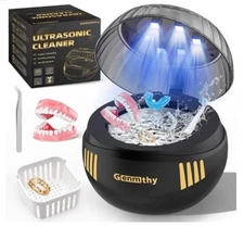 Ultrasonic  Retainer Cleaner Machine 45KHZ for Jewelry, Dentures Etc With 6 LED