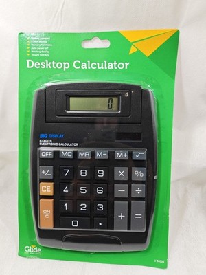 Jumbo Taschenrechner 8 Ziffern große Tasten Schule Büro Schreibtisch neigbar Pop Up Solar