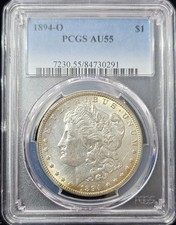 1894-O Morgan Dollar AU-55 PCGS VIDEO