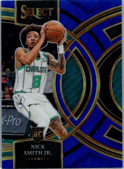 2023-24 Panini Select - Premier Level Nick Smith Jr. #119 Blue Prizm (RC)