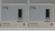 Lot of 2 Ring Indoor Cam 2nd Gen Wi-Fi 1080p FHD Indoor Camera