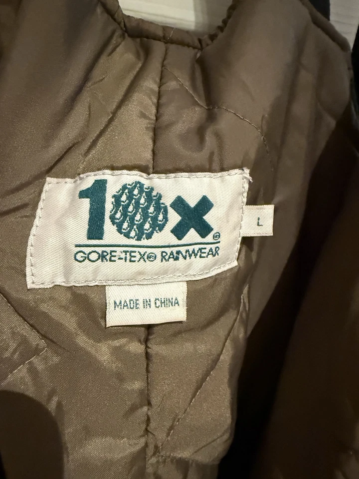 Real Tree 10X Gore-tex Bibs Rainwear Camo Hunting Size L Waist 38-40 - Image 4 of 4